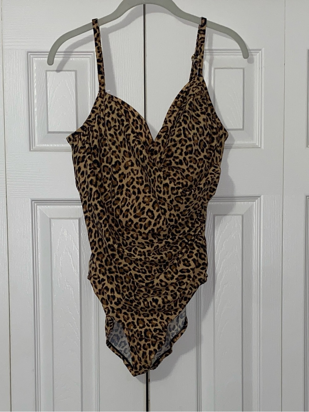 Aqua Green Swimwear Leopard One Piece Swimsuit